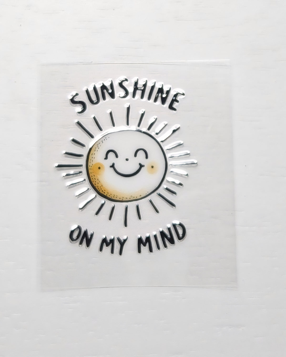 Sunshine - 2 by 2.25 inches Mini UVDTF