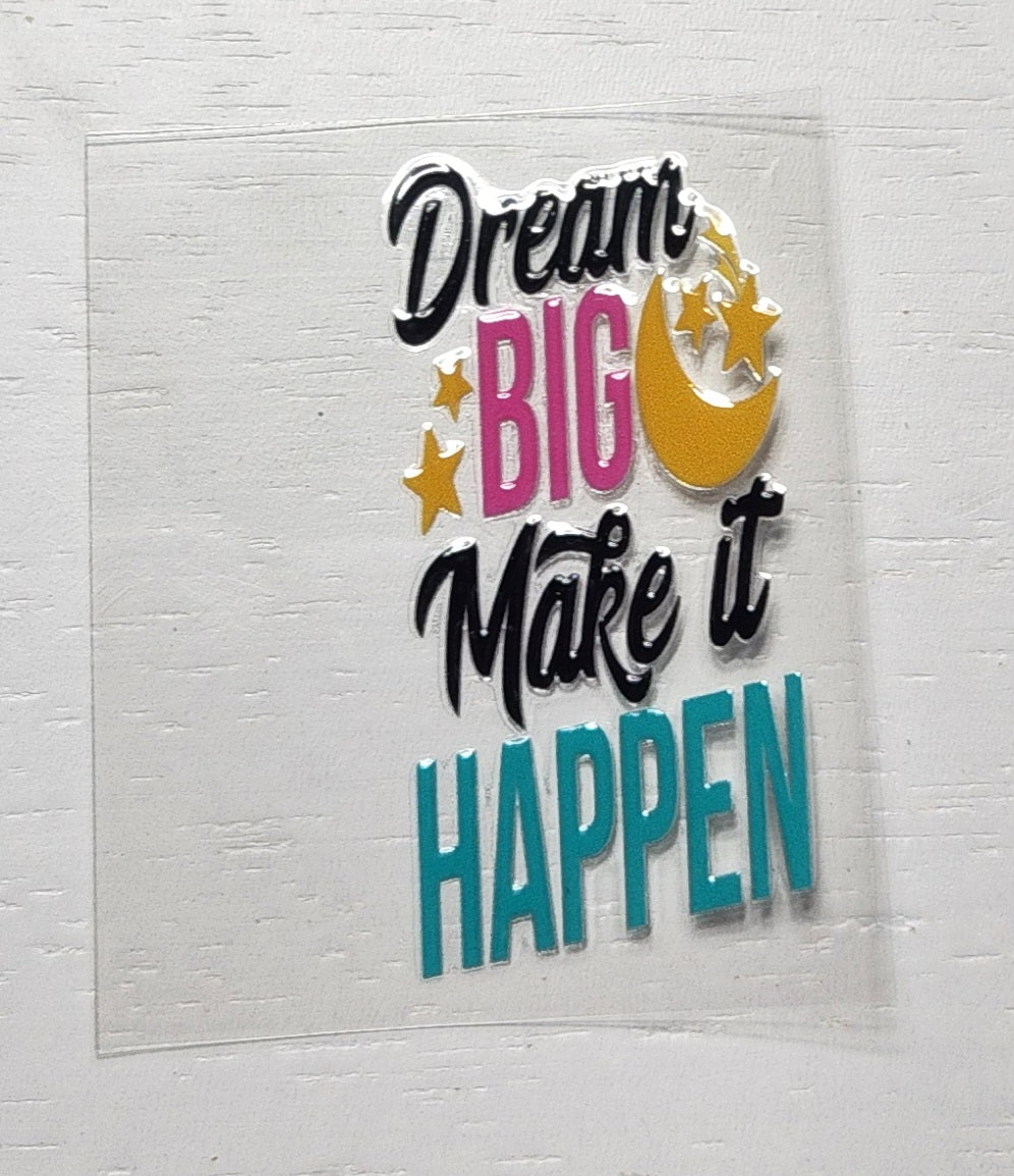 Dream - 2 by 2.25 inches Mini UVDTF