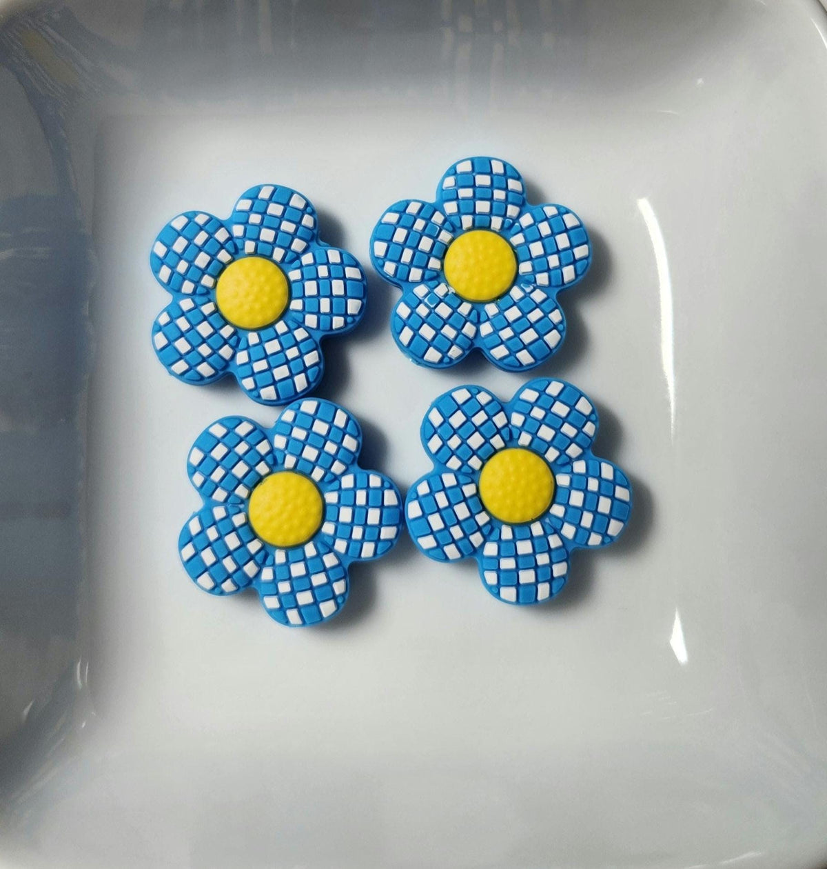 Flower Silicone focal beads