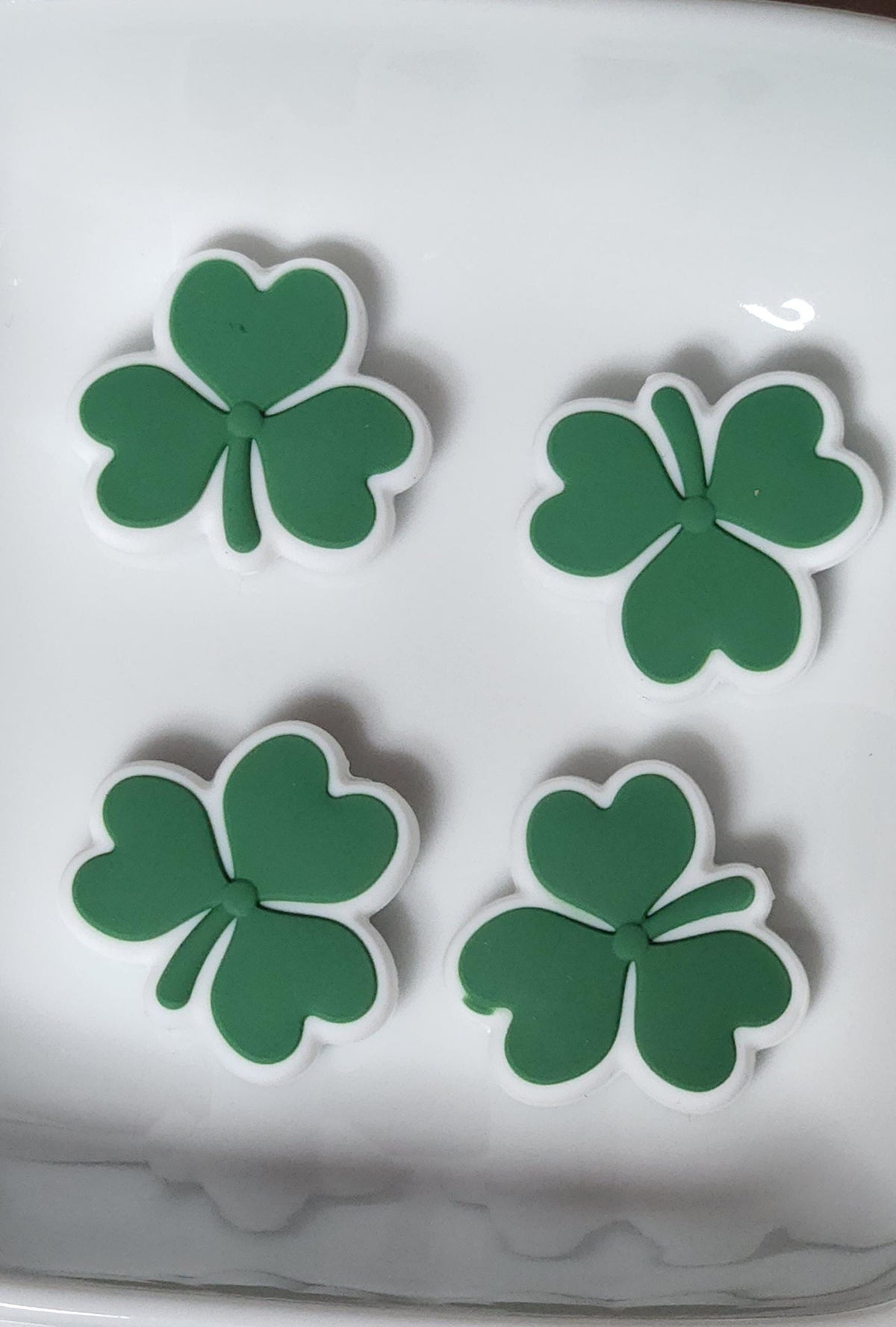 St Patrick's Day Themed Silicone focal beads