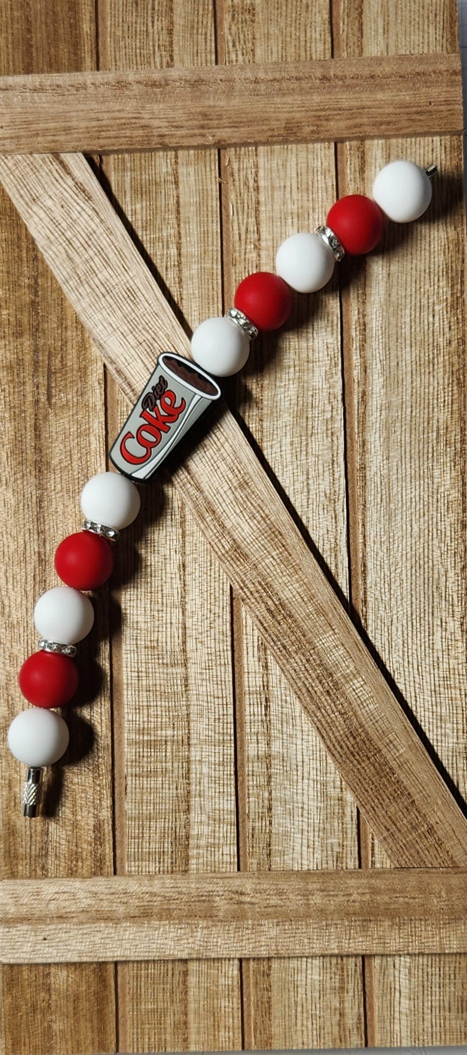 Diet Cola silicone beaded tumbler cup charm