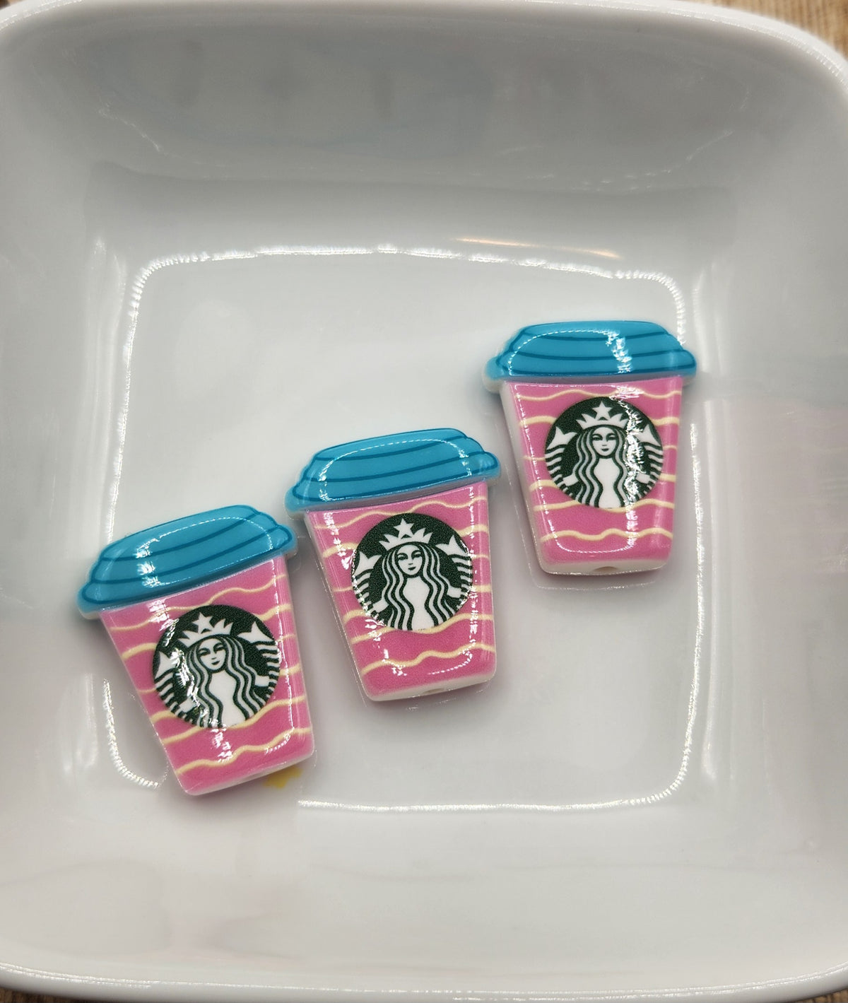Acrylic Coffee Cup focal beads
