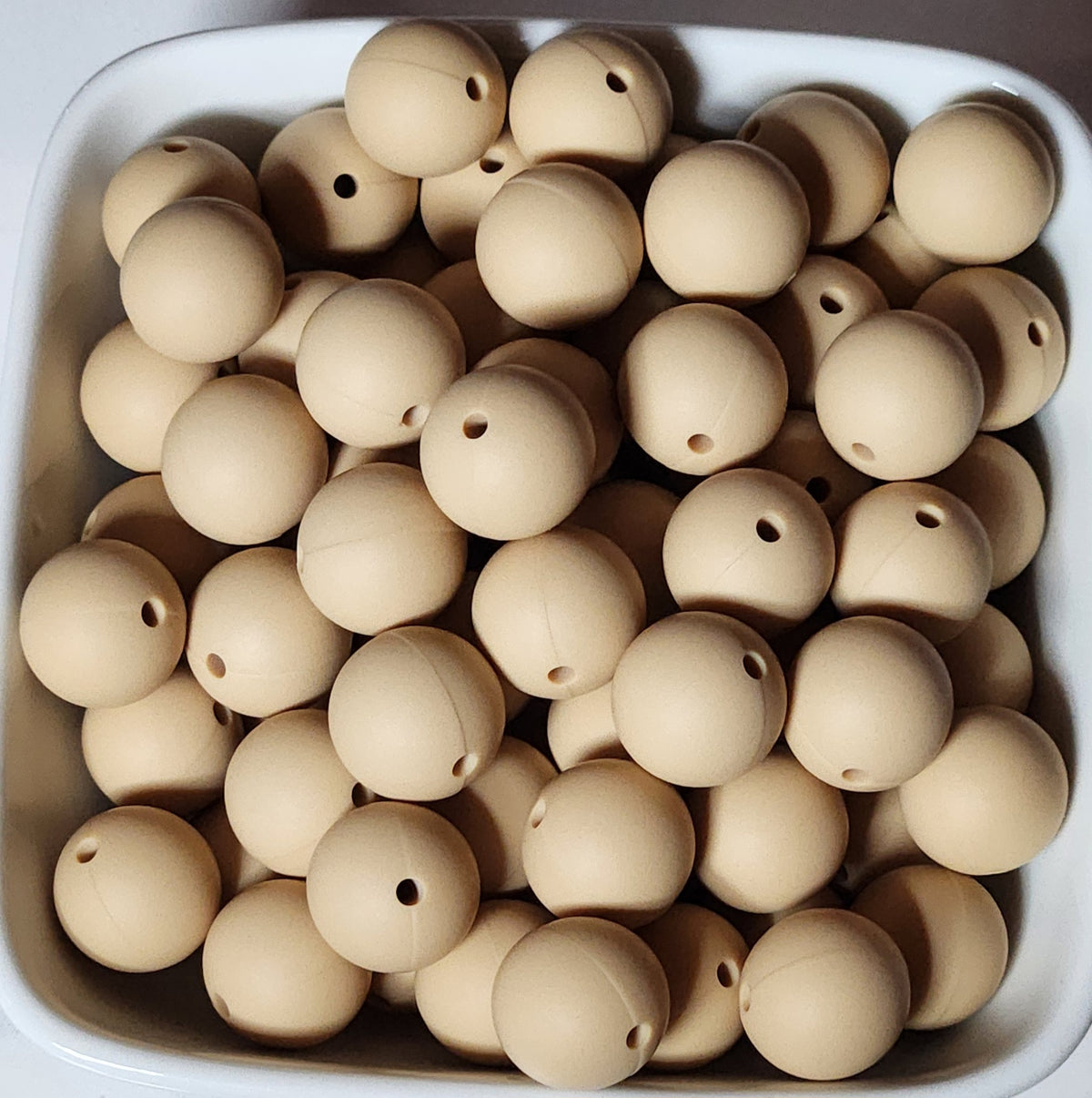 15 mm Solid Silicone Beads 20 pack