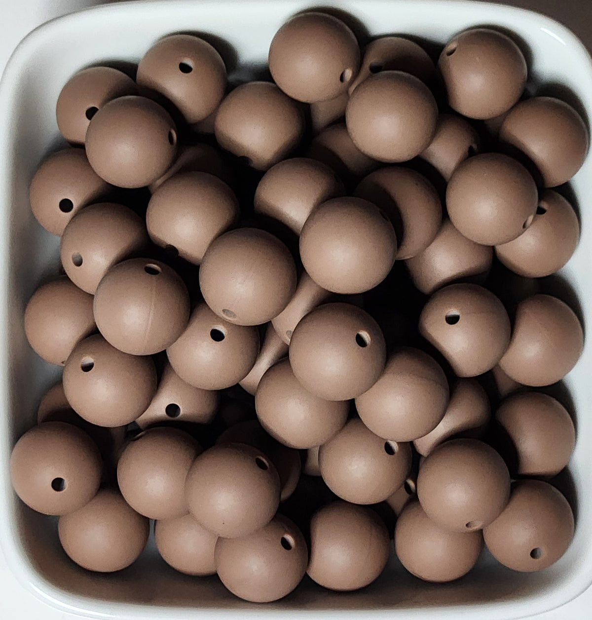 15 mm Solid Silicone Beads 20 pack