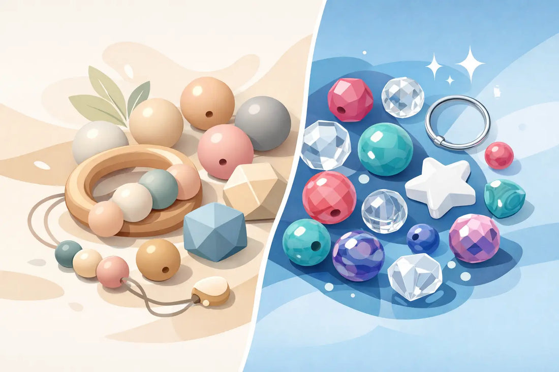 Silicone Versus Acrylic Beads for Makers