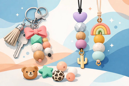 Silicone Focal Beads for Keychains That Pop