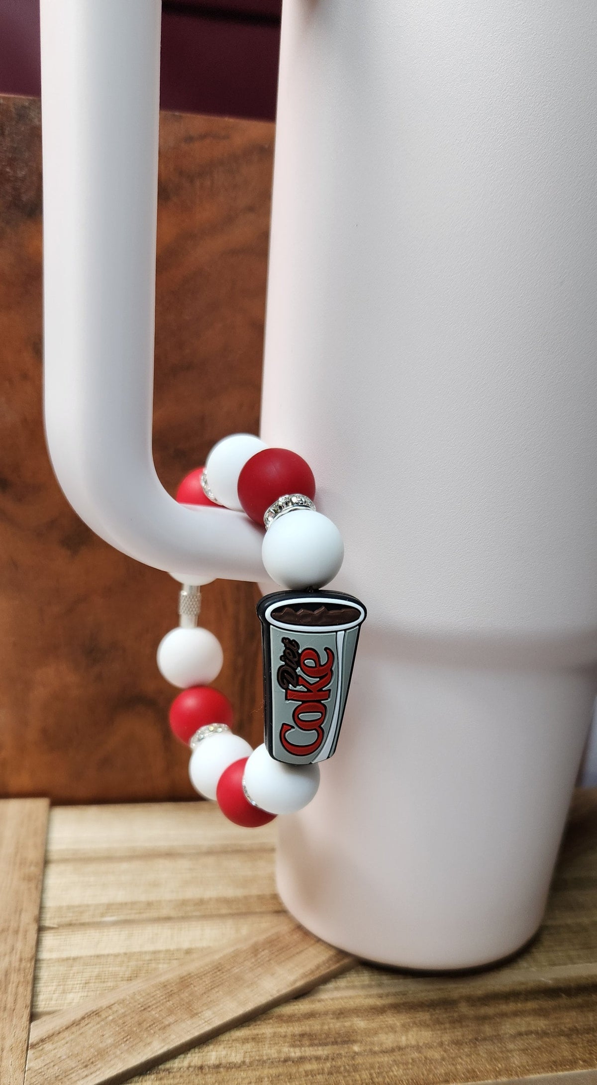 Diet Cola silicone beaded tumbler cup charm