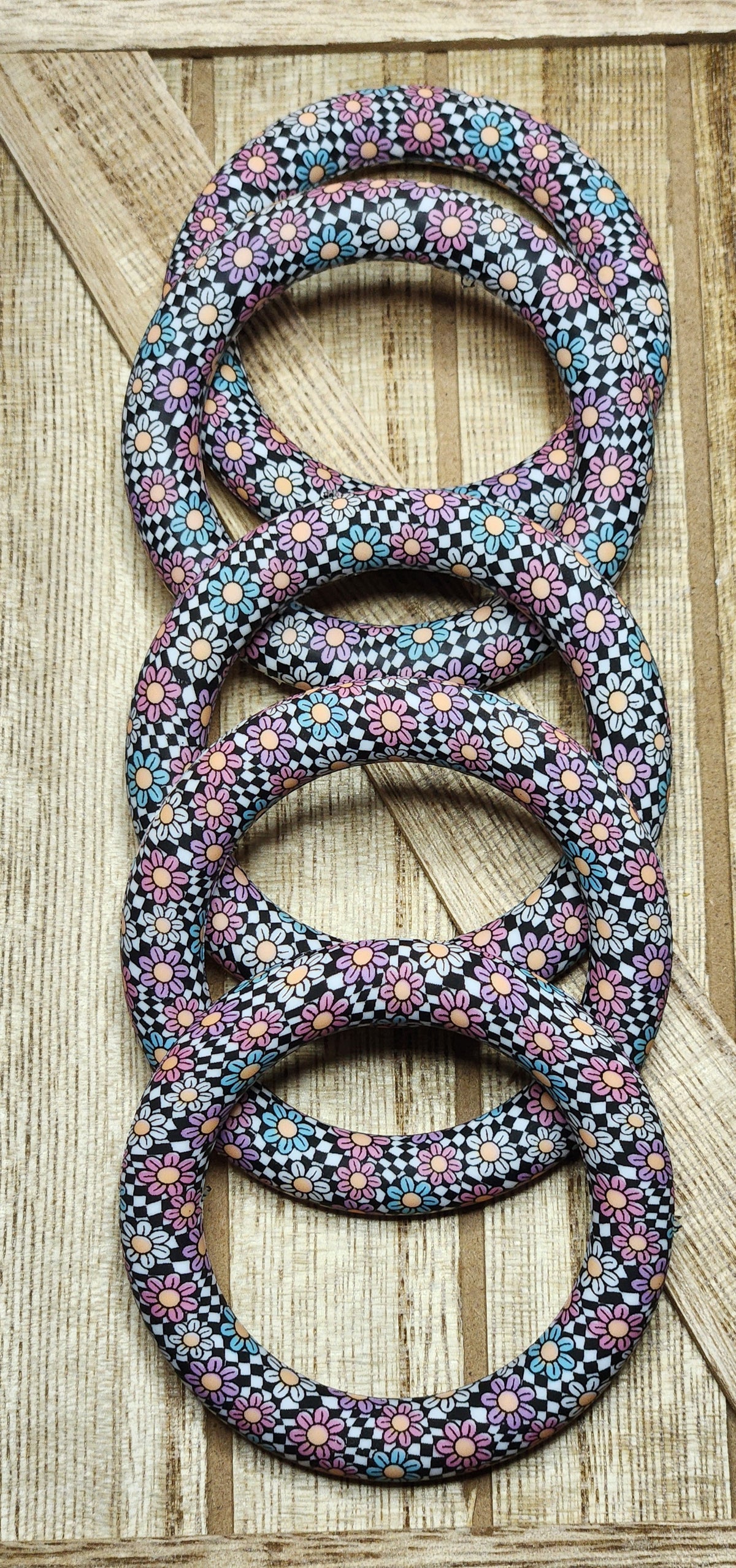 65 mm Silicone Rings patterned
