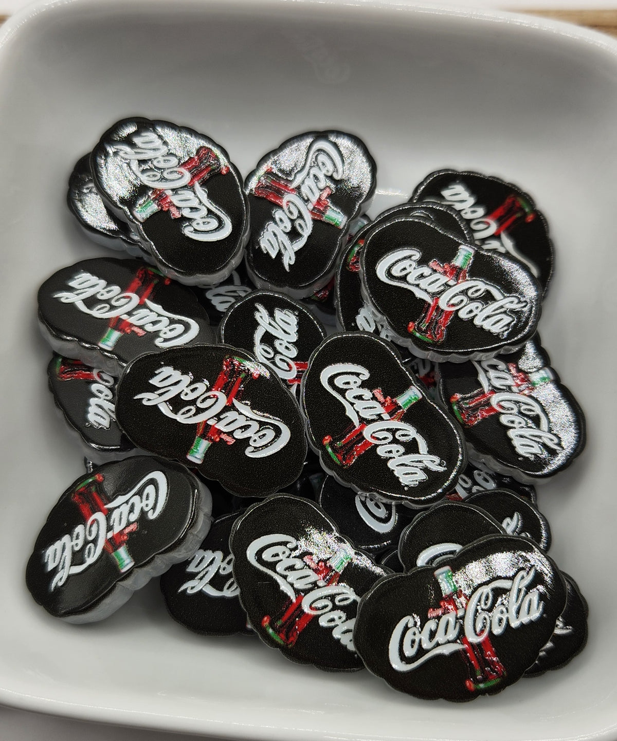 Acrylic Cola focal beads
