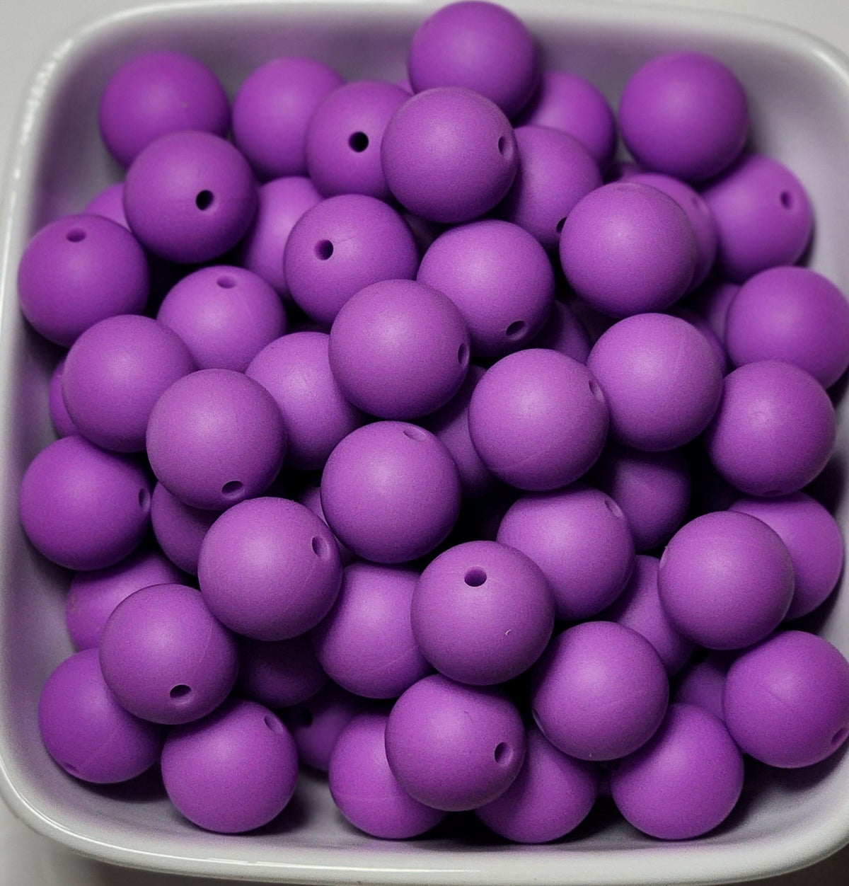 15 mm Solid Silicone Beads 20 pack