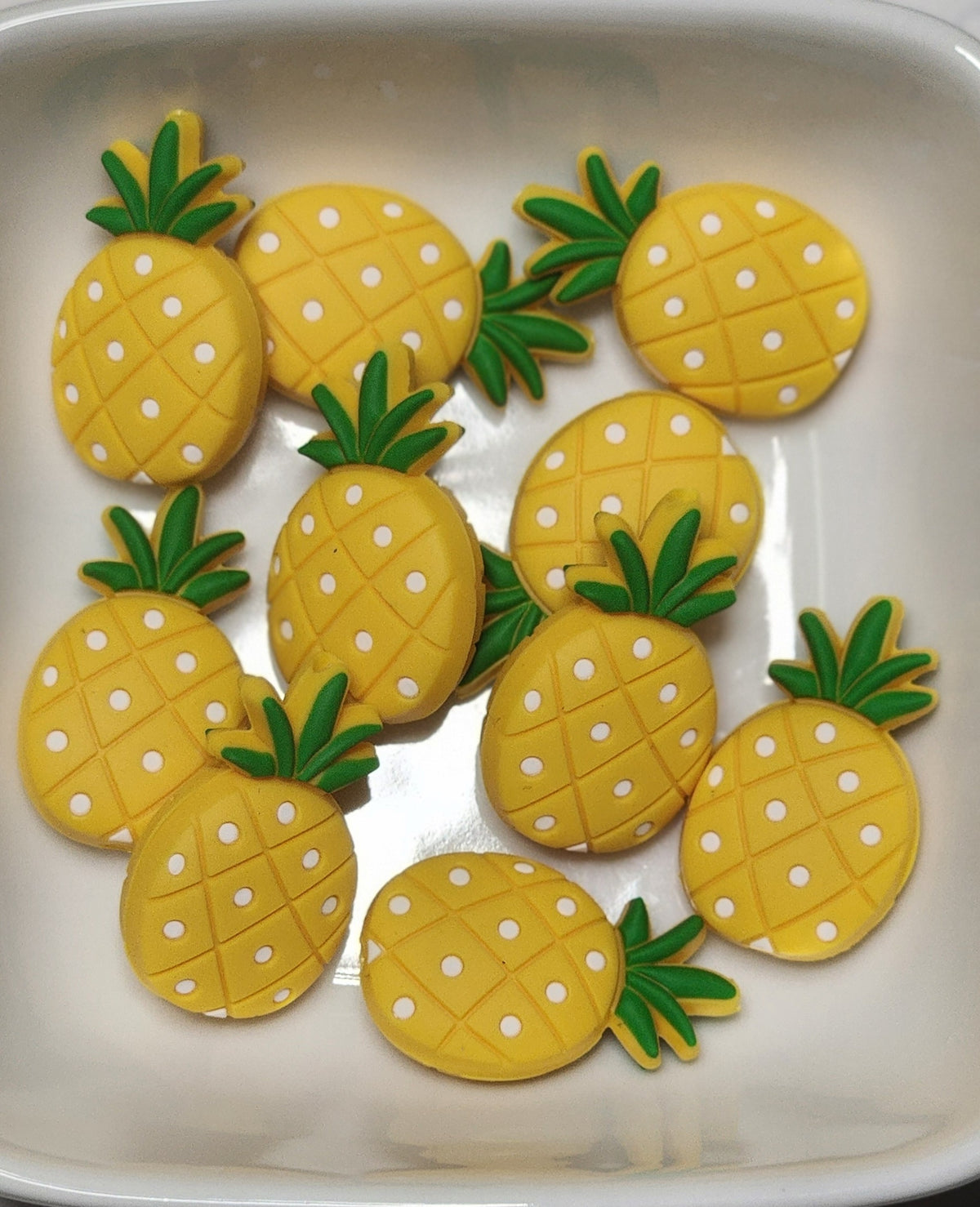 Pineapple silicone focal beads