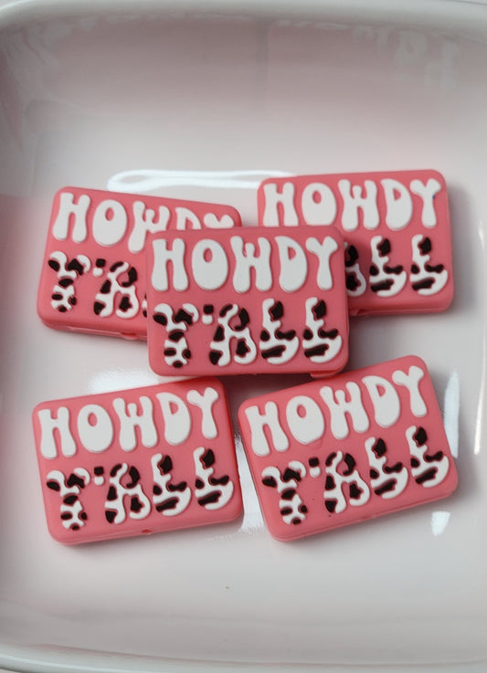 Howdy Silicone focal bead