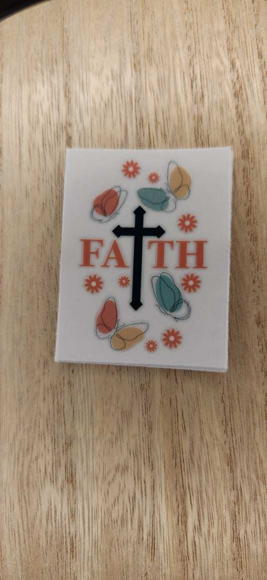 Faith - 2 by 2.25 inches Mini UVDTF