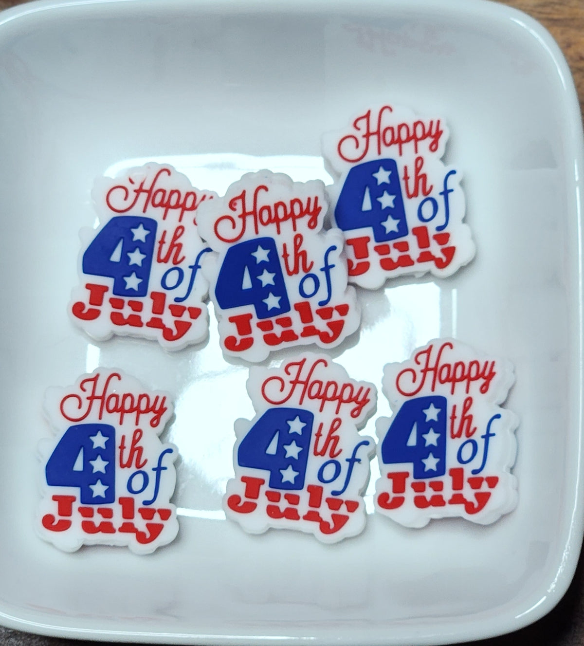 Patriotic Themed Silicone focal beads