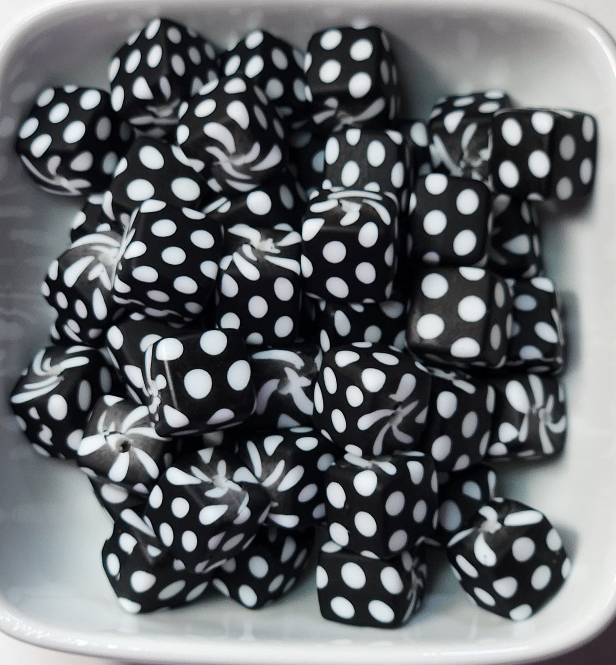 13.5 mm Square silicone beads *sold individually